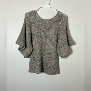 Theory Chunky Knit Sweater Women’s Sz M Gray Baby Alpaca Blend Office‎ Casual